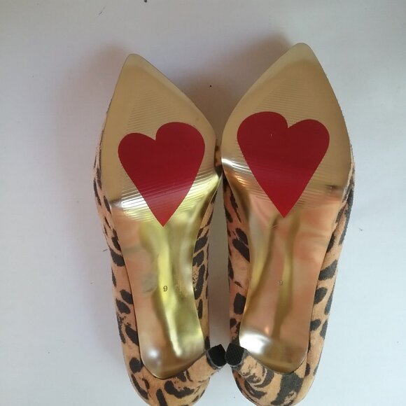 Woman' Shoes Pumps Size 9 "Luichiny" leopard Print Suede, 5.50 Heel, 1" Platform - Picture 11 of 16